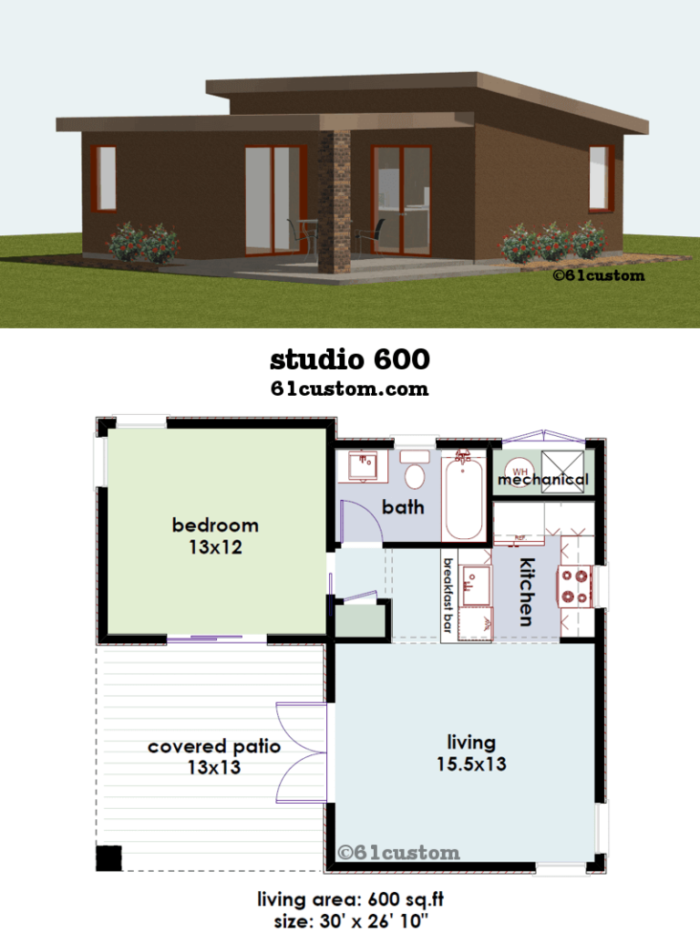 Small House Floor Plans 600 Sq Ft Floor Roma - Small House Floor Plans 600 SQ FT