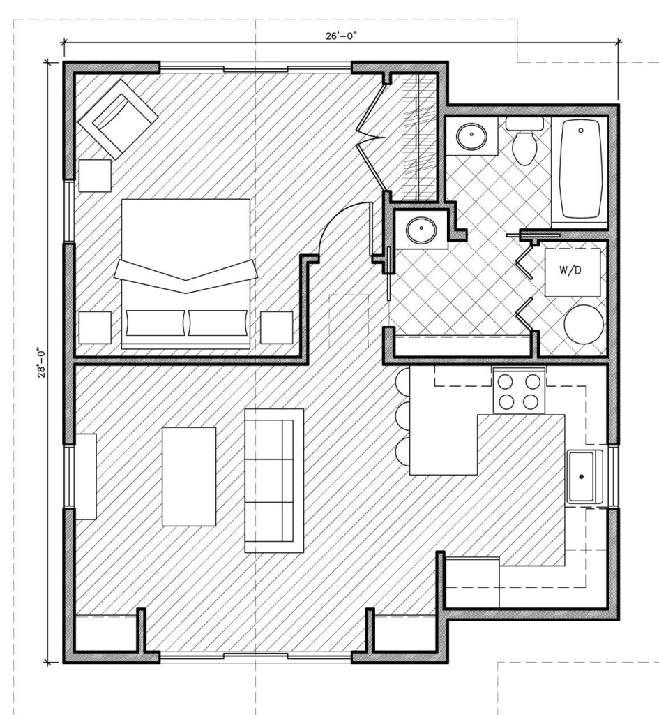 Small House Plans Under 1000 Sq Ft With Garage One Bedroom House  - House Plans Under 1000 SQ FT With Garage