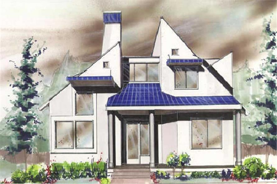 Small Modern Contemporary House Plans Home Design MC 953 4250 - 953 SQ FT House Plan