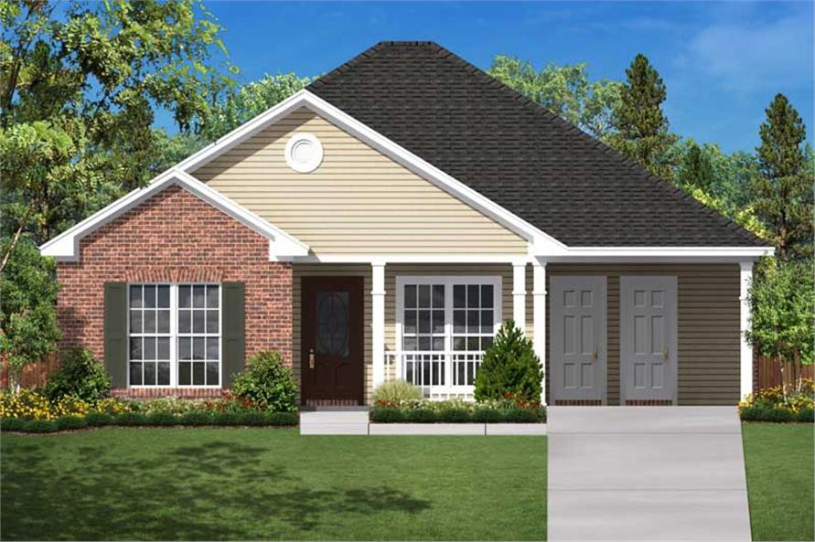 Small Traditional 1200 Sq Ft House Plan 3 Bed 2 Bath 142 1004 - 1200 SQ FT House Floor Plan