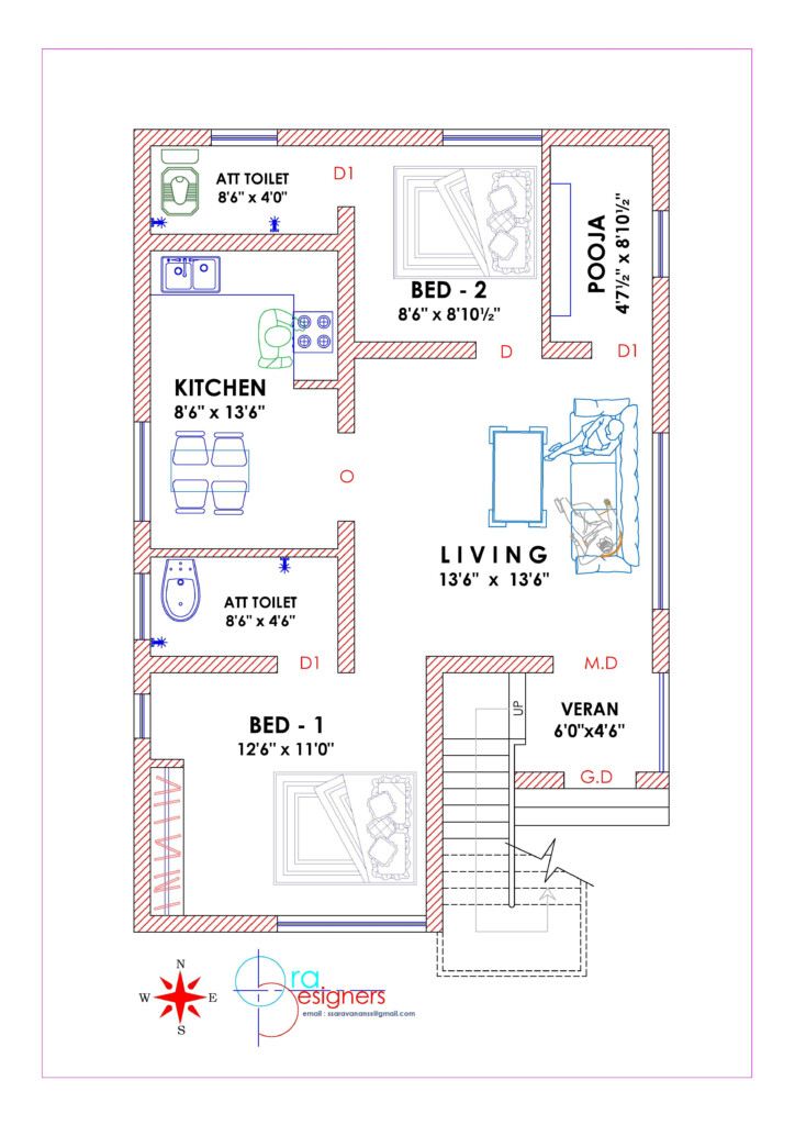 South Facing House Vastu Plan Duplex We Are Made Of Energy And That s  - 800 SQ FT House Plans 2 Bedroom South Facing