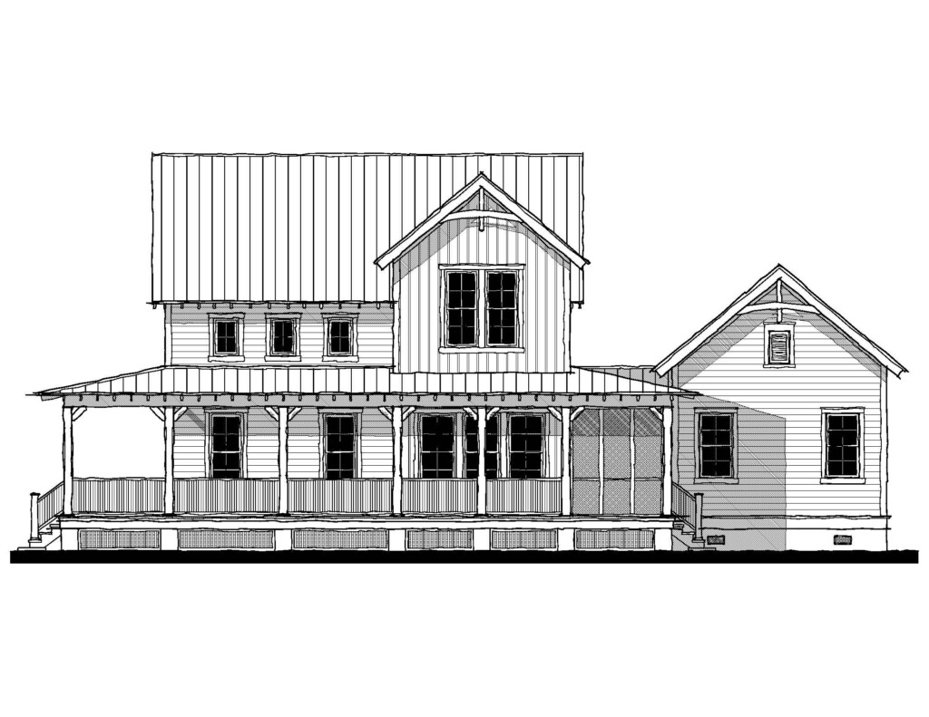 The Camden 17355 Allison Ramsey Architects Narrow Lot House Plans  - Allison Ramsey House Plans Under 1000 SQ FT