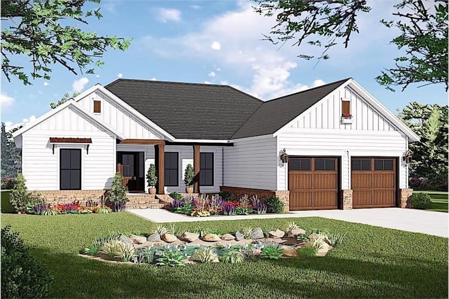 Traditional Ranch Home Plan 3 Bedrm 2 Bath 1600 Sq Ft 141 1316 - 1600 SQ FT Ranch House Plans