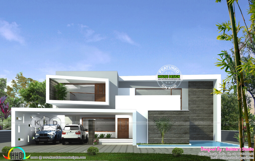 Ultra Modern 4 Bedroom 3000 Sq ft Home Kerala Home Design And Floor  - 3000 SQ FT House Plans With Photos