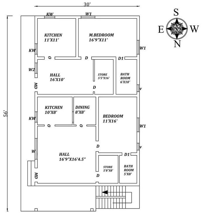 Vastu Plan For East Facing House First Floor Viewfloor co - 700 SQ FT House Plans With Vastu East Facing